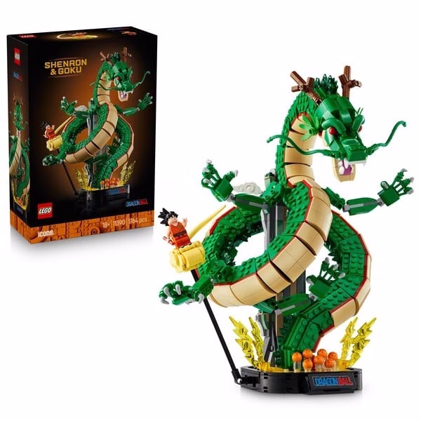 LEGO Brings Shenron and Goku to Life in New Dragon Ball Set
